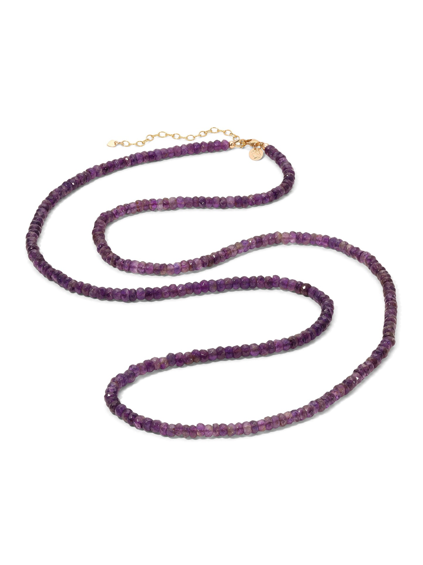 Amethyst Heartstone Necklace