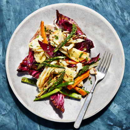 Roast Vegetable Salad with Lemon Vinaigrette