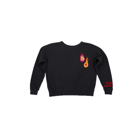 Stellar, Not Static Cropped Sweatshirt-