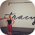 Tracy designs a trampoline workout