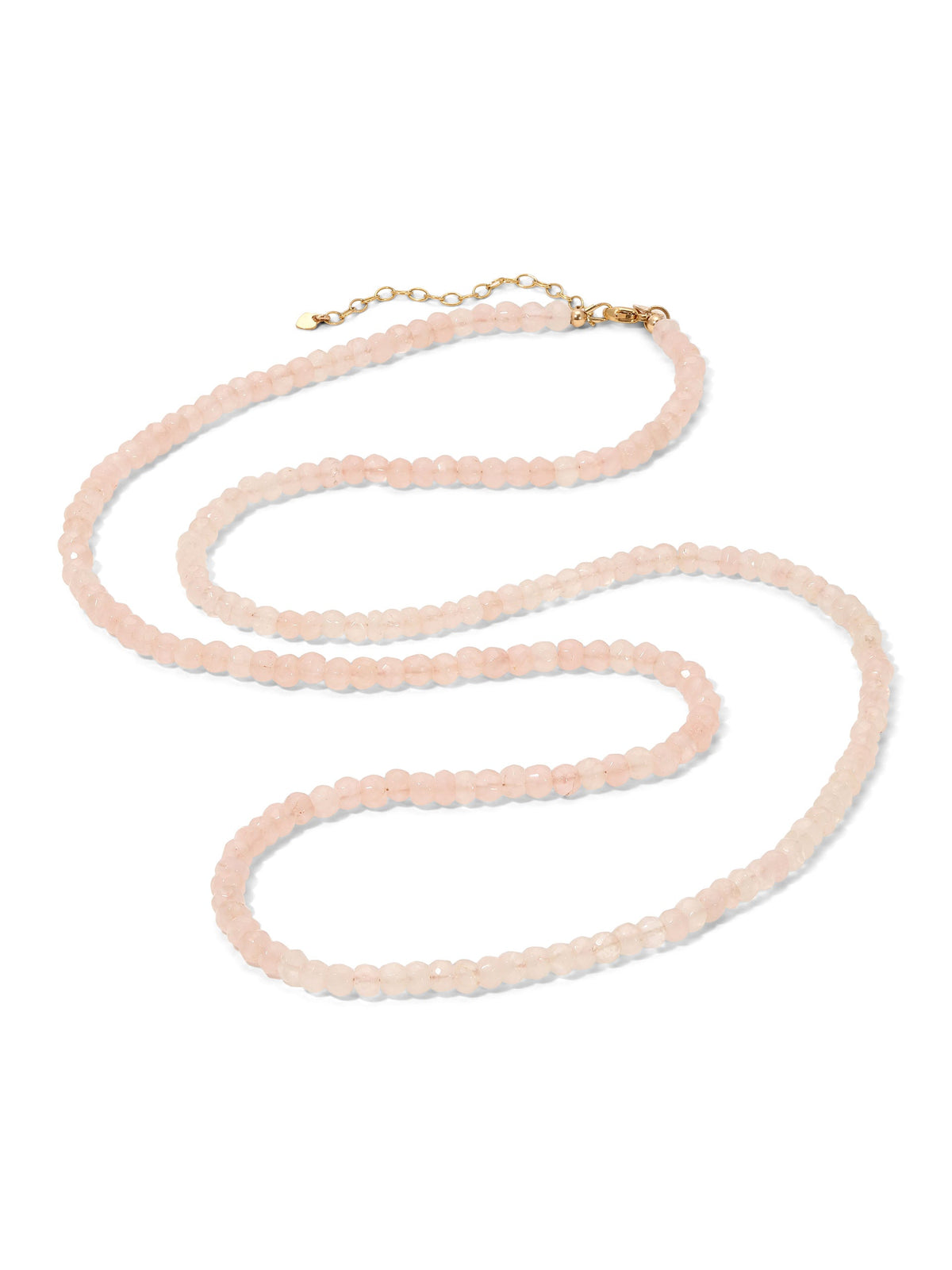 Rose Quartz Heartstone Necklace