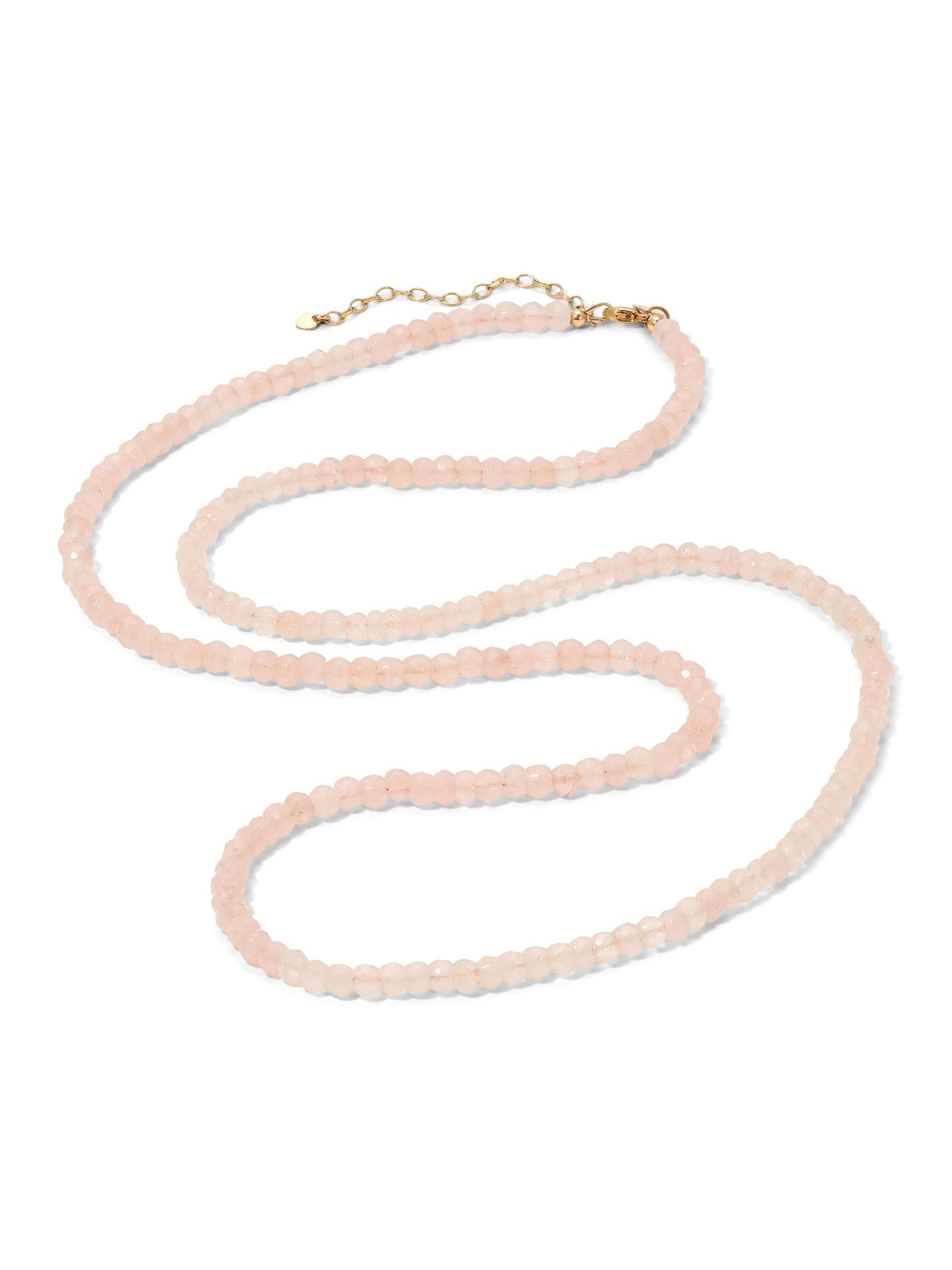 Rose Quartz Heartstone Necklace