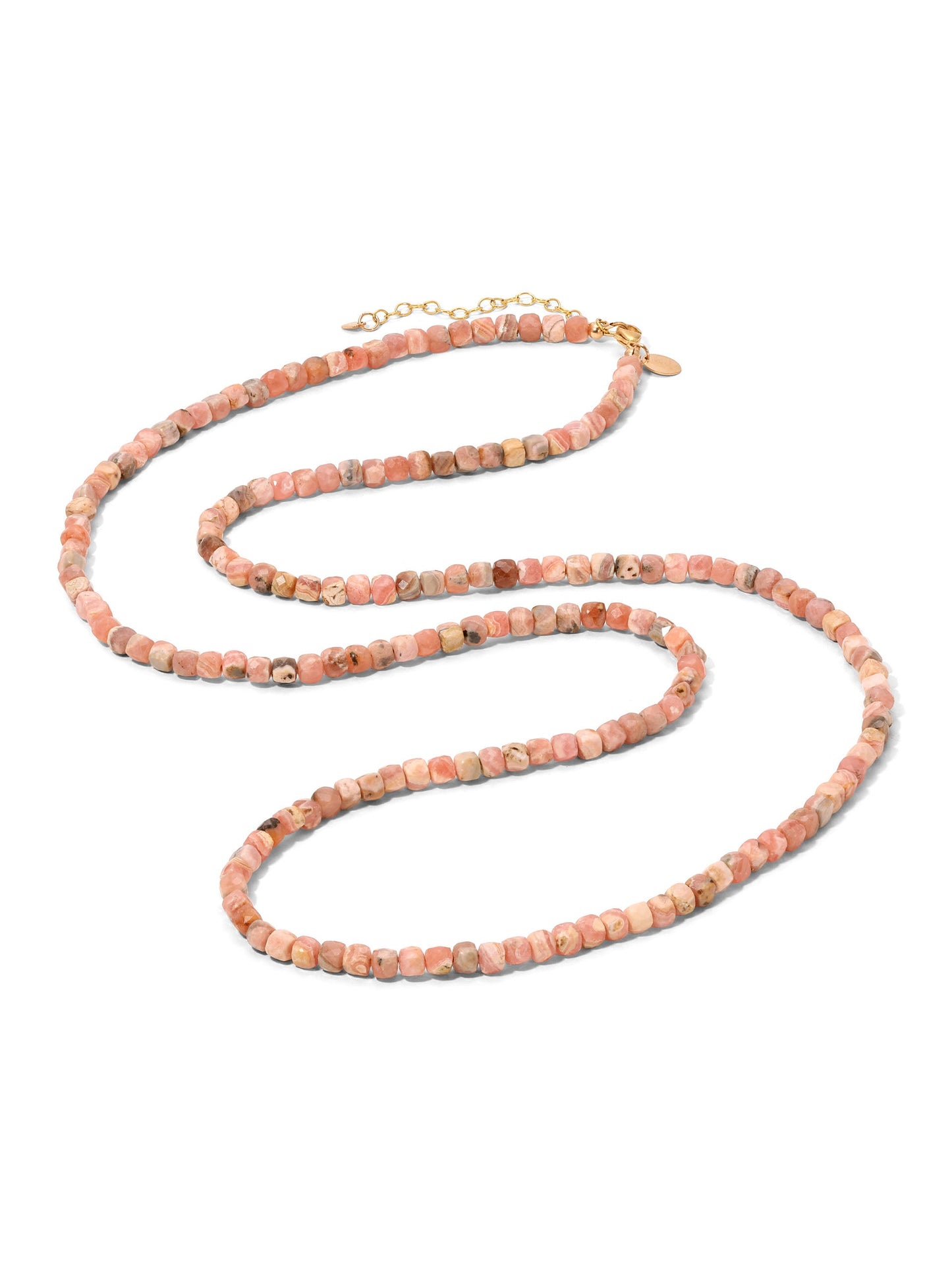 Rhodochrosite Heartstone Necklace