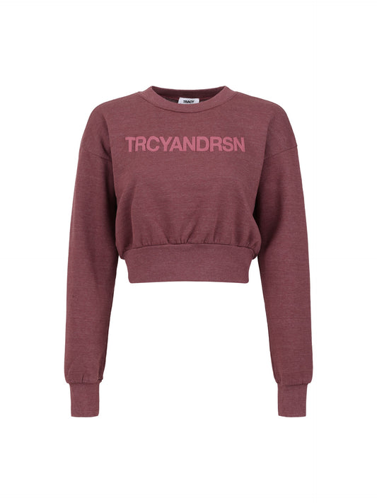 Tracy Anderson Cropped Crew Neck Sweatshirt